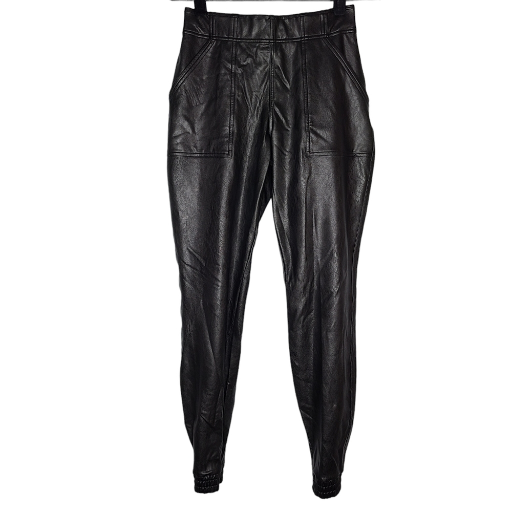 Spanx Leather Like Jogger Black 20283R Small